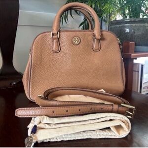 Tory Burch Brown Leather Satchel